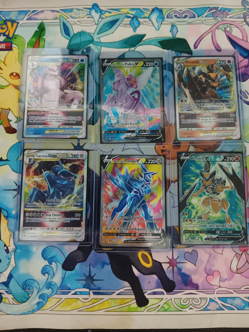 TCG V & VSTAR Holo Card Lot - Blue, Purple, Gold, Black Cards Pokemon